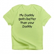 CafePress My daddy golfs Infant T-Shirt - 18-24M Kiwi
