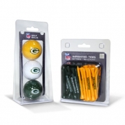 NFL Green Bay Packers 3 Pack Golf Balls (50 Pack Team Tees)
