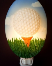 Golf Ball on Tee Night Light - Ibis & Orchid Design