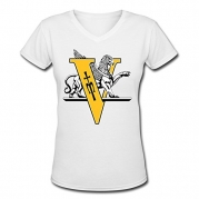 ZHENGAIMEI Women St. John Vianney High School Normal Fit V-Neck T Shirts