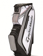TaylorMade TM15 San Clemente Golf Cart Bag, White/Black/Gray