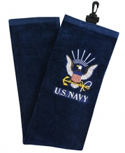 Hot-Z Golf US Military Navy Tri-Fold Towel