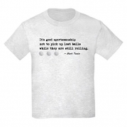 CafePress Kids Light T-Shirt - 'Funny Golf Quote' Kids Light T-Shirt - KS Ash Grey
