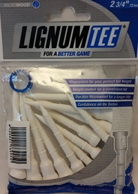 Lignum Microwood Tees White 72 mm