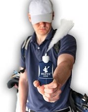 Golf Wind Reader, BREEZ Caddie long lasting visual aid predicts ball flight, helps golfers make club selection, improves wedge game, fits into any pouch can clip to belt or bag next to towel - neoprene short sleeve shirt supports bottle and grips your glo