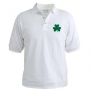 CafePress Shamrock Golf Shirt - L White