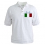 CafePress Italy Flag Golf Shirt - L White
