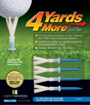 4 Yards More Golf Tee (Driver Blue, 3 1/4-Inch)