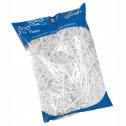 Intech 2 3/4 Inch White Tees (500 Pack)
