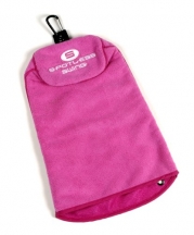 BrightSpot Solutions Spotless Swing Premium Multi-Use Golf Towel, Pink
