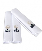 BG Embroidered Golf Ball & Tee Men's Cotton Handkerchiefs, 3-Pack