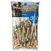 Pride Professional Tee System ProLength Plus Tee, 3-1/4 inch-70 Count Bag (Blue on Natural)