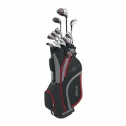 Wilson Men's Profile XLS Complete Package Golf Set, Left Hand, Red