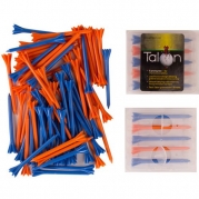 TALON - No friction golf tee with case & refill pack 80pk Orange & Blue