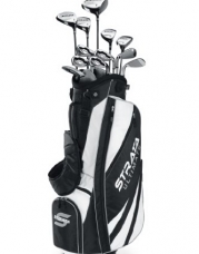 Callaway Men's Strata Ultimate 18-Piece Golf Complete Set, Left, Regular, Graphite Hybrids with Steel Irons