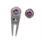 MLB New York Mets Ball Mark Repair Tool & Hat Clip Combo