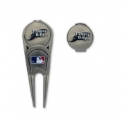MLB Tampa Bay Rays Ball Mark Repair Tool & Hat Clip Combo