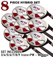 Giant Huge Tall Golf Big Hybrids All True Hybrid XL Majek +3 Longer Than Standard Length (Plus Three Inches Longer) Set All Complete Full Set Includes: XXL #3 4 5 6 7 8 9 PW Regular Flex R Right Handed New Extra Long Rescue Utility Club