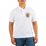 CafePress US Army Veteran Golf Shirt - L White