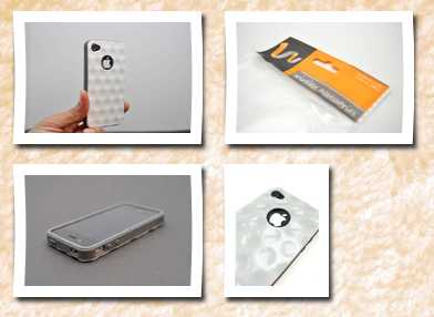 Wydan white golf ball design glossy hard sturdy iphone 4 4s case cover