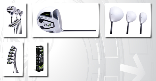 Pinemeadow Golf pinemeadow men's pgx golf set-driver, 3 wood, hybrid, 5-pw irons (right handed, regular flex)