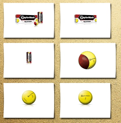 TaylorMade burner golf ball (pack of 12), yellow